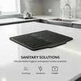 thumbnail image 3 of Silicone Dish Drying Mat 15.6 x 12.9 in, Food-Safe, Heat Resistant Kitchen Dish Drainer Mat with Angled Drain, Anti-Slip, Easy Clean, Foldable Dish Mat, 3 of 8