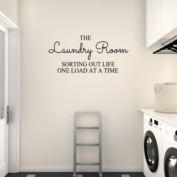 Empresal The Laundry Room Sorting Out Life One Load At A Time Black 28"Hx13"W C236