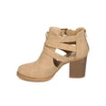 thumbnail image 4 of New Women Soda Scribe-S Leatherette Cut Out Buckle Chunky Heel Ankle Bootie, 4 of 5