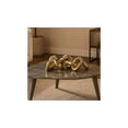 thumbnail image 4 of 15", 10"W Gold Porcelain Ceramic Chain Sculpture, by CosmoLiving by Cosmopolitan (2 Count), 4 of 14