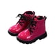thumbnail image 1 of UKAP - Botas de combate para niños y niñas, botines impermeables, botas de piel sintética con cordones y cremallera, 1 of 6