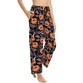 thumbnail image 3 of Cauagu Sunflowers Pajama Pants for Women Loose Fit Wide Leg Trouser Pants Casual Elastic Waist Drawstring Lounge Pants, 3 of 6