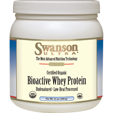 Swanson Certified Organic Undenatured Bioactive Whey Protein 12 oz
