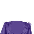thumbnail image 4 of Women Long Split Dress Long Sleeve Deep Neck Drawstring Ruffle Dress, 4 of 8