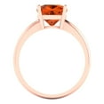 thumbnail image 4 of Solitaire Engagement Ring for Women - 2.5ct Simulated Ruby in 14K Rose Gold Promise Ring, 4 of 6