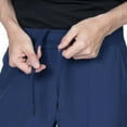 thumbnail image 6 of Elements Select ES2946 Men's V-Neck Top and Jogger Scrub Set Navy Large, 6 of 7