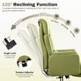 thumbnail image 4 of Primy Cross Legged Office Chair with Footrest & Convertible Armrests, 500LBS Capacity Home Desk Chair, Ergonomic Recliner with Lumbar Pillow, Criss Cross Design, Big and Tall Executive Chair, 4 of 9