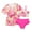 Rose Chaud, variante sur WEIYLL Maillot de Bain Fille Couverture de Piscine Vacances Floral Été Dessin Animé Plage Mignon Imprimé Vêtements de Nuit Enfants 3 Pcs pour