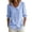 Light Blue Womens Striped Shirt, variant on Cute Tops for Juniors Dressy Puff Sleeves Shirt Spring Summer Casual Crewneck Pullover Tunic Shirts