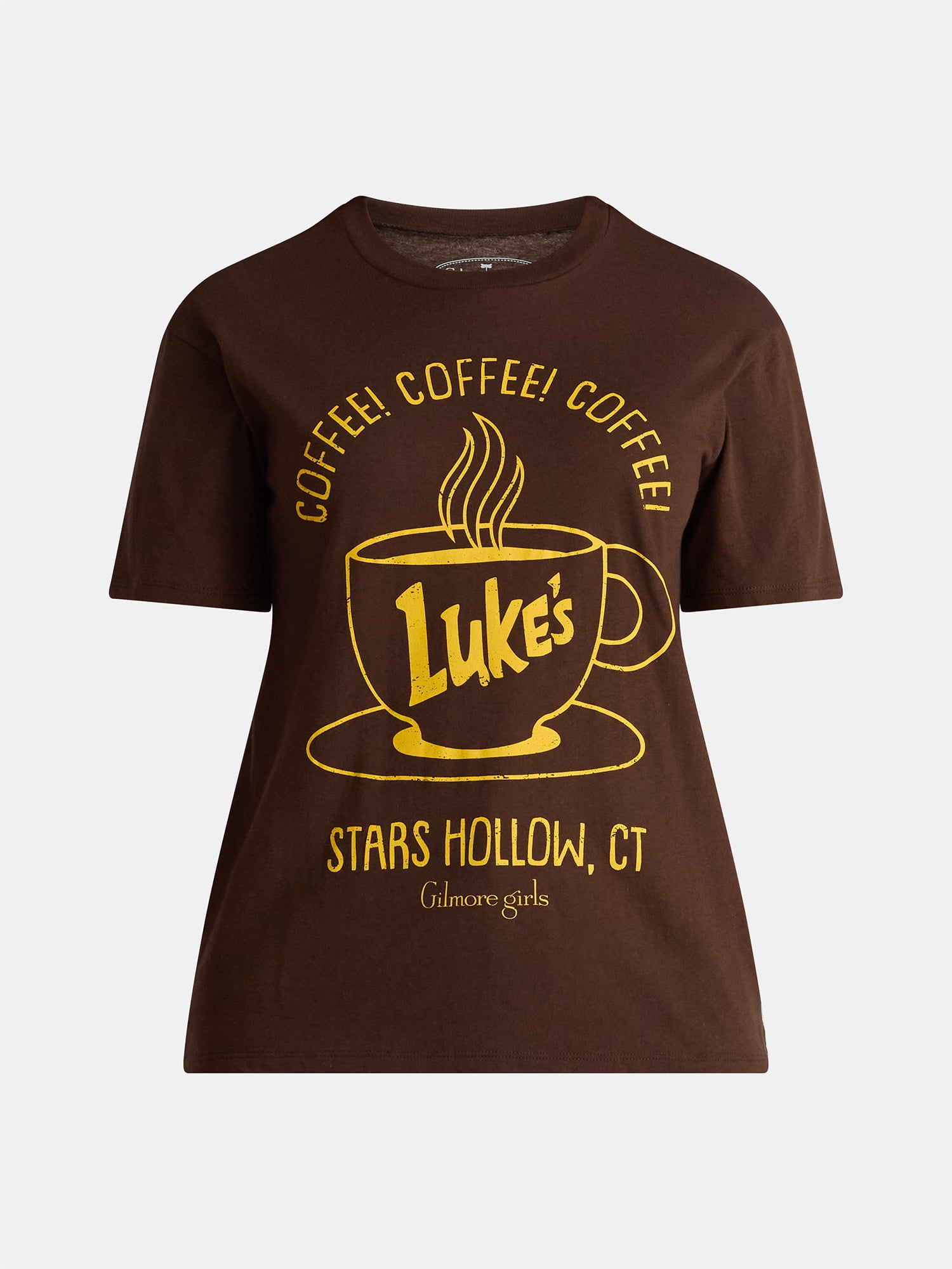 Gilmore Girls Women's Luke's Graphic Cotton Tee with Short Sleeves, Sizes XXS-XXL