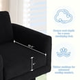 thumbnail image 5 of MAYEERTY 360° Swivel Teddy Sherpa Accent Chairs, 30" Round Armchair with Thick Padded Seat – Ideal for Living Room, Nursery, or Bedroom, 5 of 8