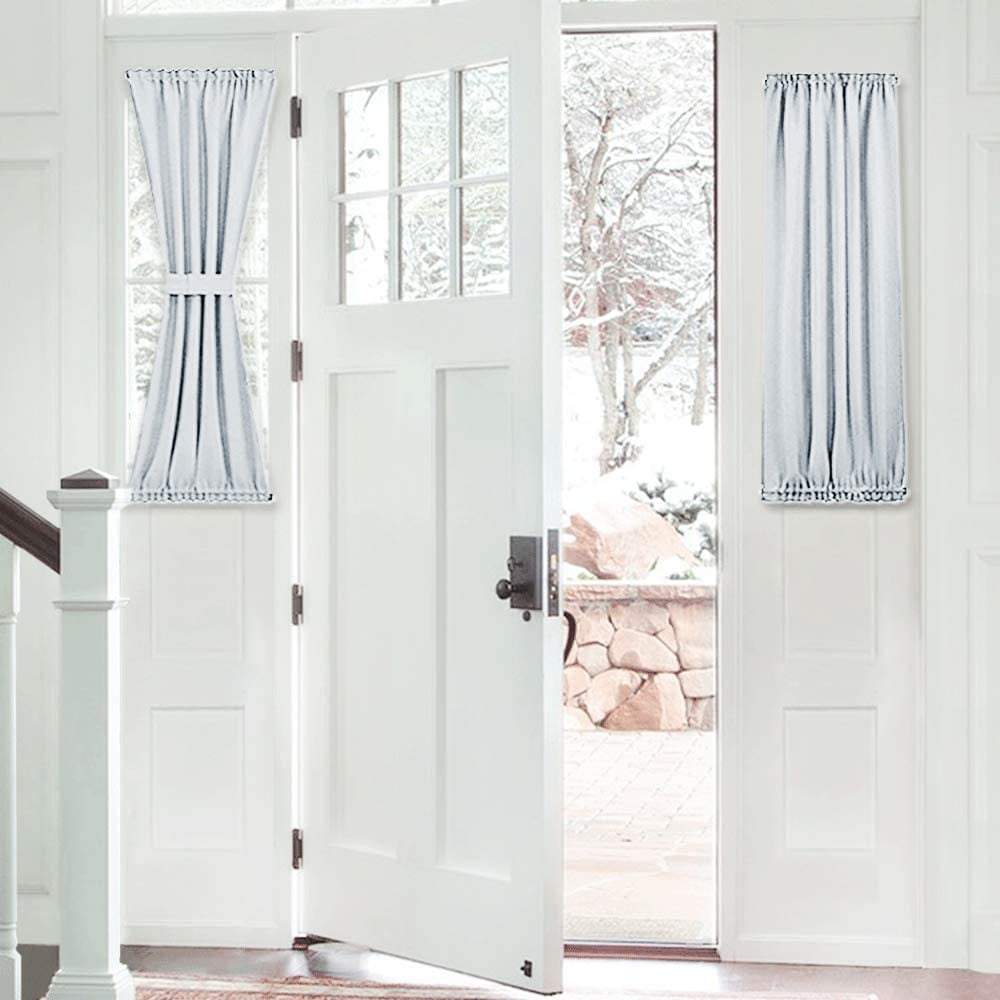 1 Panel Front Door Curtain Window Drapes Blackout Door Panel for