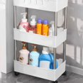 thumbnail image 2 of Portable Kitchen Bathroom Cart Multi Layer Shelving Unit For Small Area and Homes, 2 of 17