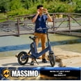 thumbnail image 4 of Massimo 350W Sonic Electric Scooter Bike - Blue, 4 of 17
