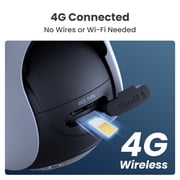 Reolink Go PT Plus 2K+ 4G LTE Battery Security Camera, Smart Detection, Color Night Vision, Pan Tilt & Auto Tracking