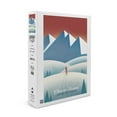 thumbnail image 2 of Skier In the Mountains, Litho (1000 Piece Puzzle, Size 19x27, Challenging Jigsaw Puzzle for Adults and Family, Made in USA), 2 of 4