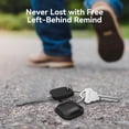 thumbnail image 3 of Key Finder,Wallet Tracker Works with Apple Find My (iOS only),Replaceable Battery,Water-Resistant,Bluetooth Item Finder for Bags,Luggage,Pets & Backpack,1 Pack Black, 3 of 6