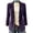 Purple, variant on Edvintorg Women Blazer Corduroy Notch Lapel Business Casual Suit Jacket Long Sleeve Open Front Blazers Women Fashion Beige XL
