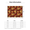 thumbnail image 5 of Naloa Red Plaid Sunflower Flannel Blankets - Thick and Warm Blanket for Winter, Soft Fuzzy Plush King Blanket for All Seasons40"x30", 5 of 6