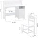 thumbnail image 3 of ChaoLink Escritorio y juego de silla para niños, escritorio de estudio para niños con repisa, gabinete de almacenamiento, escritorio de madera para niños, estación de trabajo para computadora, 3 of 7