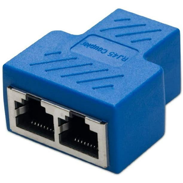 Connecteurs Répartiteurs Ethernet RJ45 1 À 2 Connecteurs Répartiteurs  Adaptateur LAN Ethernet Connecteur De Prise Compatible Avec Le Câble Cat5  Cat6