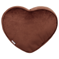 thumbnail image 3 of Bouclair Brown XOXO Decorative Heart Cushion, 3 of 5
