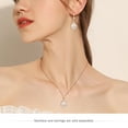 thumbnail image 5 of Linawe Wedding Earrings Rose Gold, Imitation Diamond Dangle Rhinestone Drop Earrings for Women Trendy, Cubic Zirconia Chandelier Earrings Crystal Teardrop Jewelry Set, 5 of 7