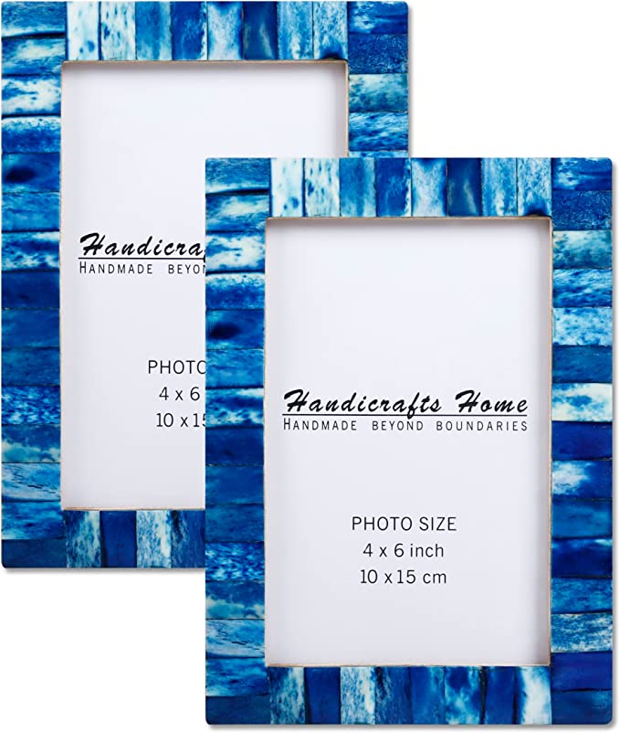 Handicrafts Home Photo Picture Frame 4 X 6 Blue Handmade Gift handicrafts-home-photo-picture-frame-4-x-6-blue-handmade-gift