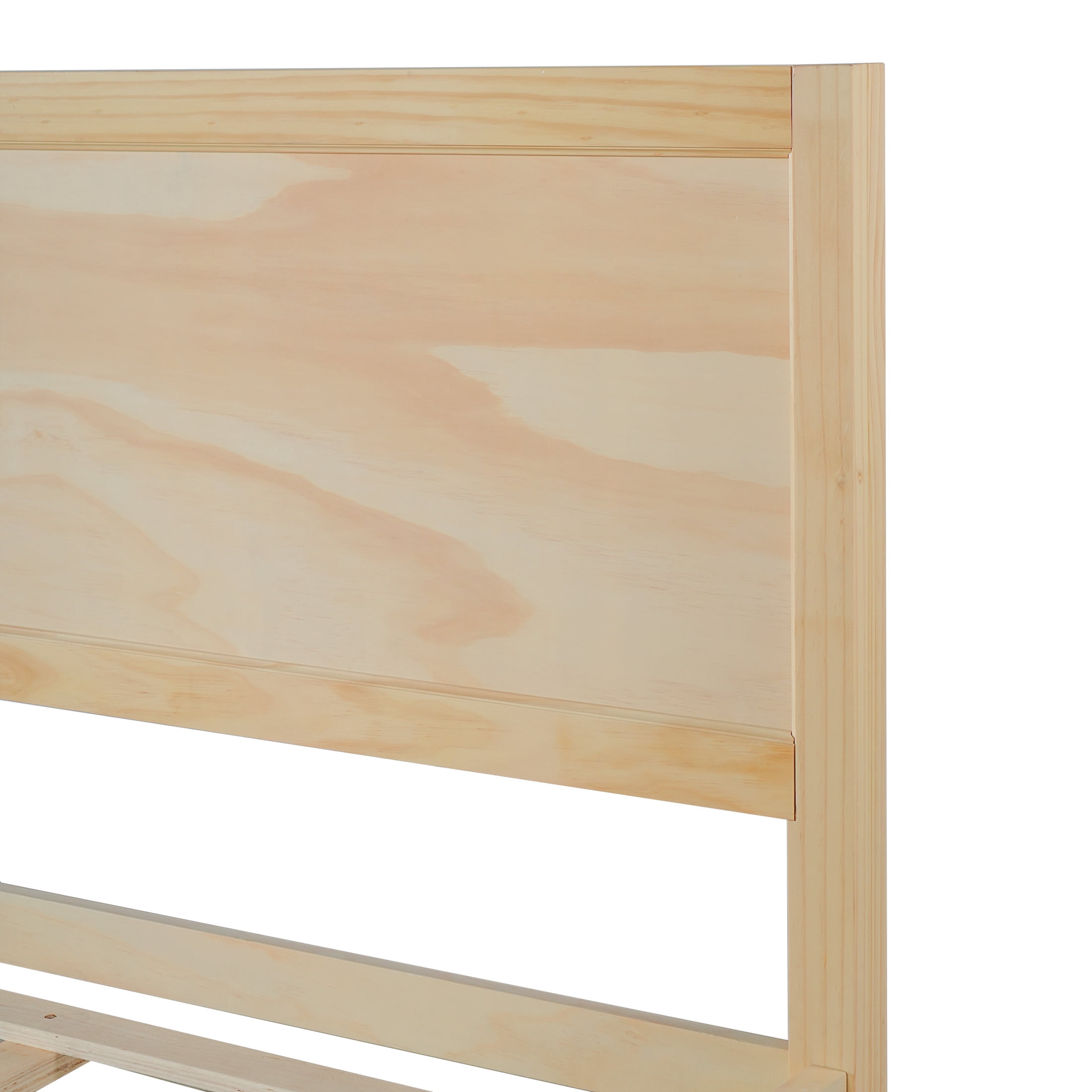Christopher Knight Home Wooden Platform Bed Frame with Classic Panel Headboard, King Size, Natural
