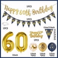thumbnail image 2 of 60th Birthday Decorations for Men, Blue Gold Balloon Arch Kit with Happy Birthday Banner, Latex Balloons Confetti Balloons for Party Decorations Supplies, 2 of 7