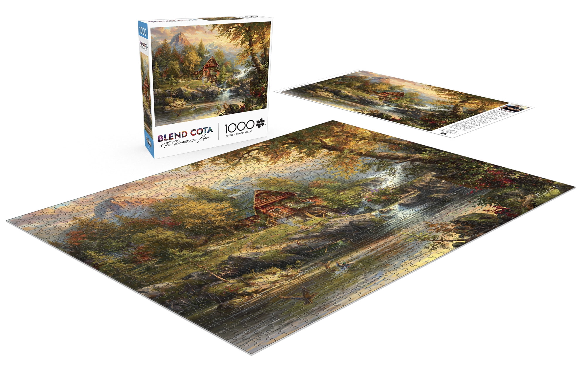 Buffalo Games Summer Cabin 1000-Piece 26.75 x 19.75-inch Interlocking Jigsaw Puzzle for Adults Ages 14+