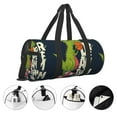 thumbnail image 5 of Fotbe Dinosaur Basketball Player Pattern Foldable Sports Gym Bag with Wet Dry Pocket, Ultralight Travel Bag, Large Capacity Duffel Bag, Splash Proof Carry on Bag, Overnight Bag, Weekender Bag, 5 of 8