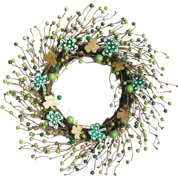 St.Patrick's Day Garland,Green Gold Metallic Garland for Irish Party Home Decoration