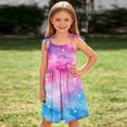 thumbnail image 5 of Auroural Girls Dresses Size 7-8 Toddler Girls Cute Flower Print Sleeveless Straps Dress Casual Dresses with Pocket Tiered Sundress, 5 of 8