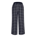 thumbnail image 6 of Gfyviroh Womens Pants Plaid Lounge Drawstring Wide Leg Pants Comfy Baggy Plus Size Trousers with Pockets, 6 of 9