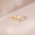thumbnail image 2 of czcpp-CZ Wedding Bands for Women Pear & Round Shaped Cubic Zirconia Curved Stackable Engagement Rings for Her Size 4-12, 2 of 4