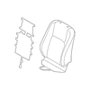 Genuine OE Lexus Seat Back Cover - 71074-76090-E2