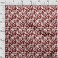 thumbnail image 3 of oneOone Cotton Poplin Maroon Fabric Floral Sewing Fabric By The Yard Printed Diy Clothing Sewing Supplies 56 Inch Wide, 3 of 5