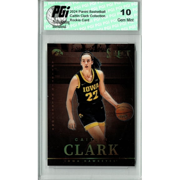 2024 Panini Caitlin Clark Collection #AS1 Select Chrome SP Rookie Card PGI 10