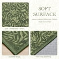 thumbnail image 3 of TURCURNO Washable 2x6 Willow Leaf Runner Rugs for Hallway Kitchen Entrance,Foldable Boho Farmhouse Olive Green Runner Rug,Non Slip Stain Resistantrug Laundry Room Rug, 3 of 10