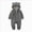 O174-Dark Gray, variant on 3-6 Months Newborn Newborn Infant Baby Boys Girls Snowsuit Winter Coat Bear Warm Fleece Hooded Footed Romper Jumpsuit Outfits