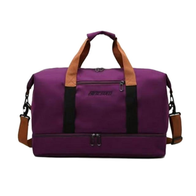Decodeary Sac de Voyage Grande Capacité pour Femmes - Imperméable et Résistant aux Rayures Sacs de Transport Multiples Violet 1Set