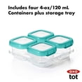 thumbnail image 3 of Recipientes para congelador OXO Tot Baby Blocks (4 oz), 3 of 33
