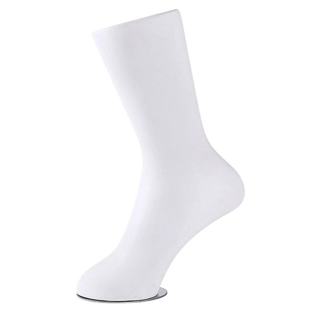 HILABEE Kids Sock Mannequin Foot Display Ankle Jewelry Shop Malls Sock Display Model White H 24CM
