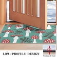 thumbnail image 3 of Red Mushroom Leaf Green Pattern Door Rugs,Washable Non Slip Door Mats Indoor,Decorative Door Mats,Entry Mat Indoor for Entrance,Bedroom,Kitchen,Bathroom,17"x30", 3 of 6