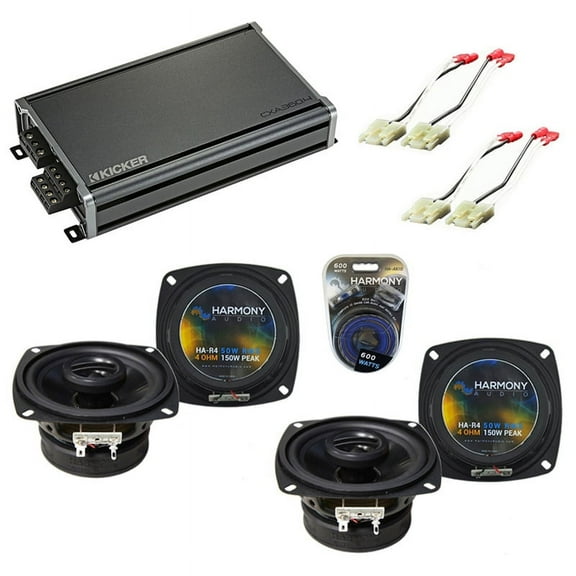 Fits Chevy Corvette 1984-1989 Factory Speaker Upgrade Harmony (2) R4 & CXA360.4