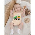 thumbnail image 4 of Rovasas Baby Boys Jumpsuit, Sleeveless Stripes Embroidery Truck Pumpkin Romper, 4 of 9