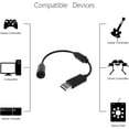 thumbnail image 2 of 2 Pack Replacement Dongle USB Breakaway Cable for Xbox 360 Wired Controllers, Extension Adapter Cable for Xbox 360 -2 Pack Black, 2 of 6