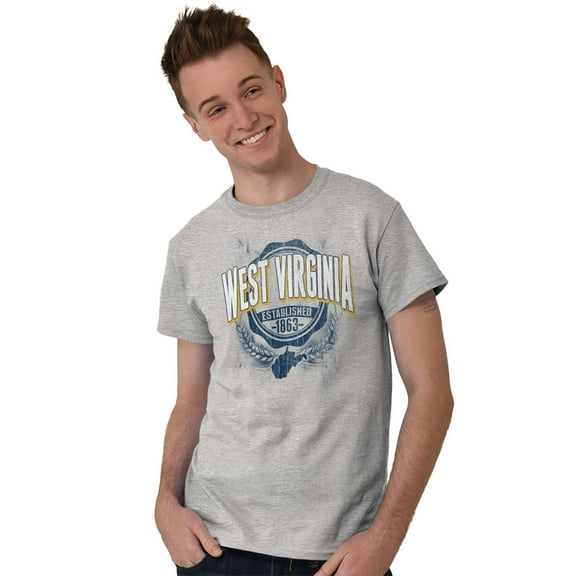 West Virginia WV Student Campus Pride Men's Graphic T Shirt Tees Brisco Brands S