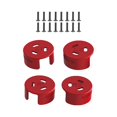 thumbnail image 2 of segolike 4x Couvercle de Capot de Moteur Couvercle de Protection pour Facile Installer Léger Rouge Rouge, 2 of 3